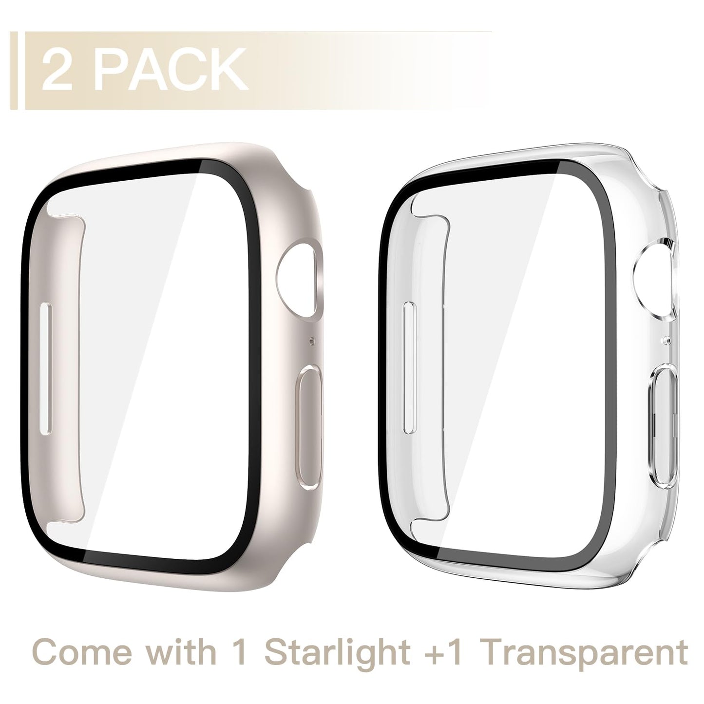 Misxi 2-Pack Waterproof Case for 46mm Apple Watch Series 11/10