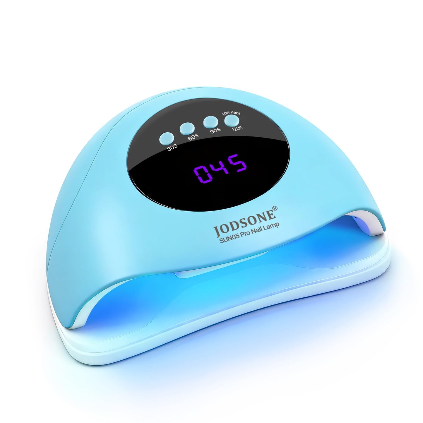 JODSONE U V LED Nail Lamp with Base Coat Top Coat Set, Nail Dryer for Gel Polish for Nails with Automatic Sensor & 4 Timers