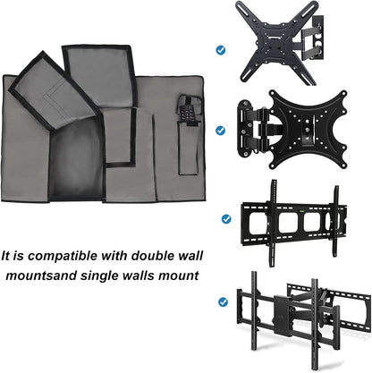iBirdie Outdoor TV Cover 55 to 58 inch Weatherproof and Waterproof