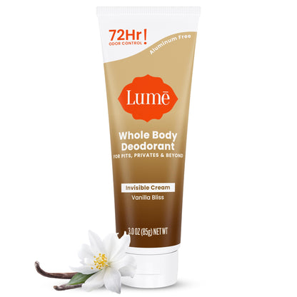 Lume Whole Body Deodorant - Cream Tube - 3 oz (Clean Tangerine)