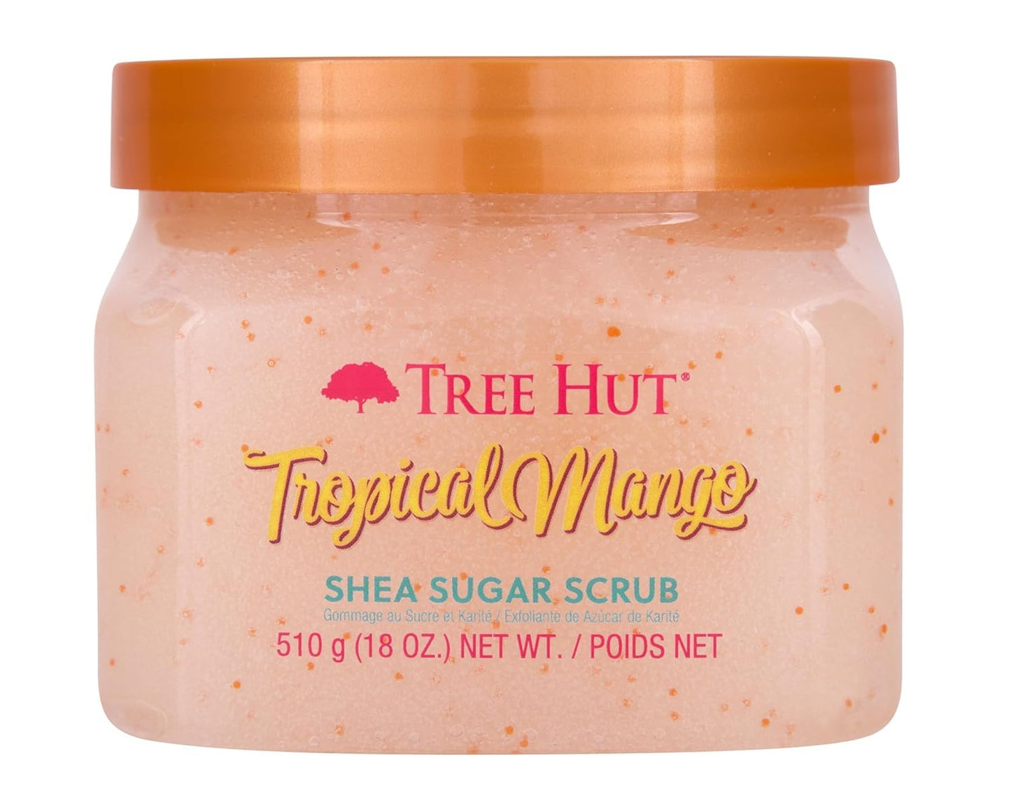 Tree Hut Body Scrub for Women, Pink Hibiscus, 18 Oz