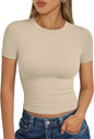 Trendy Queen Womens Short Sleeve T Shirt Basic Summer Top