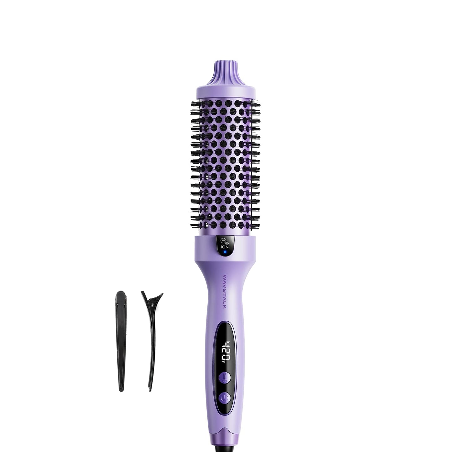 Wavytalk Thermal Brush Blowout Boost 1.5″ Heat Round Brush for Blowout Look