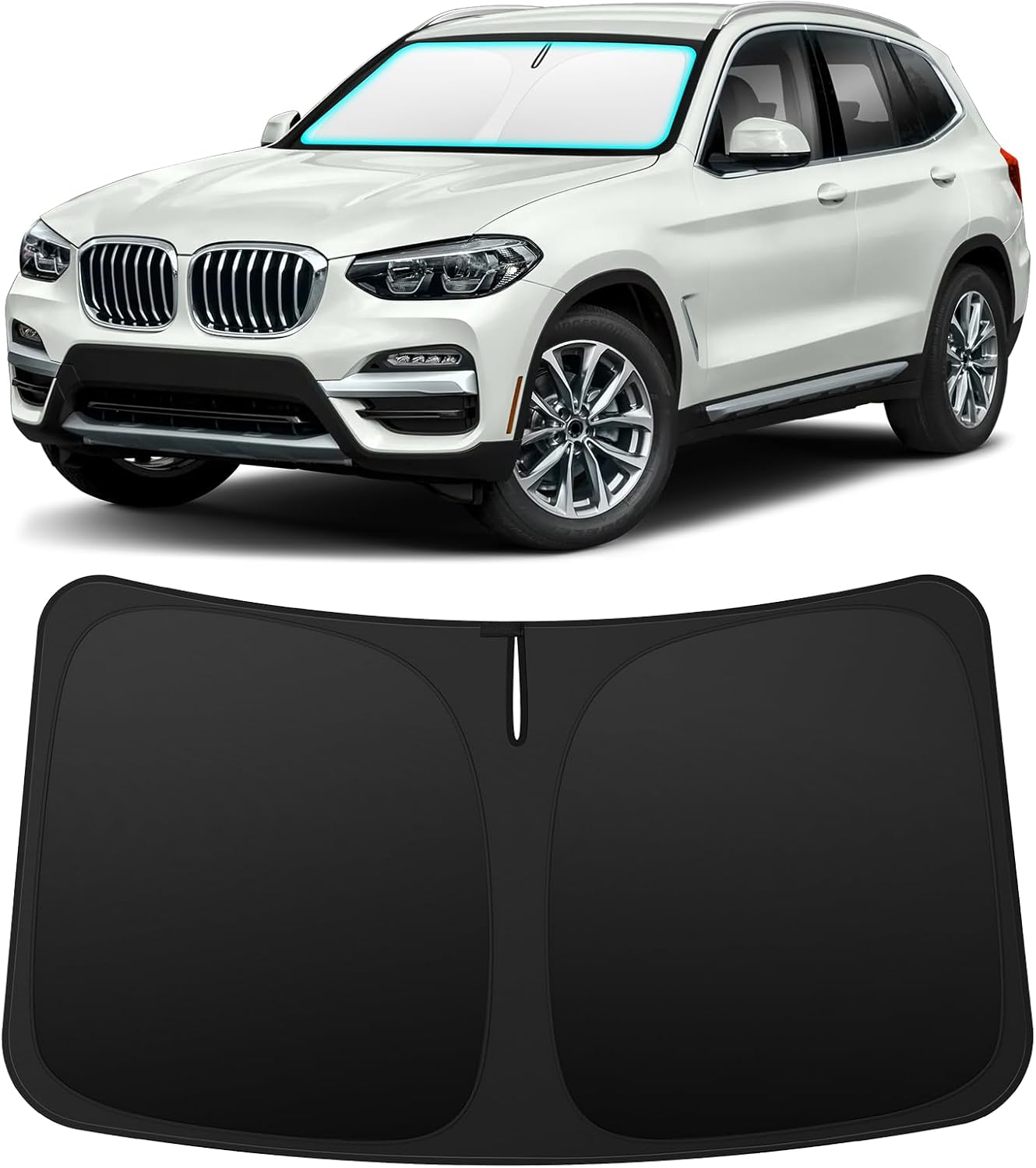 INSAUTO Custom Fit Windshield Sun Shade for Nissan Frontier 2005-2021