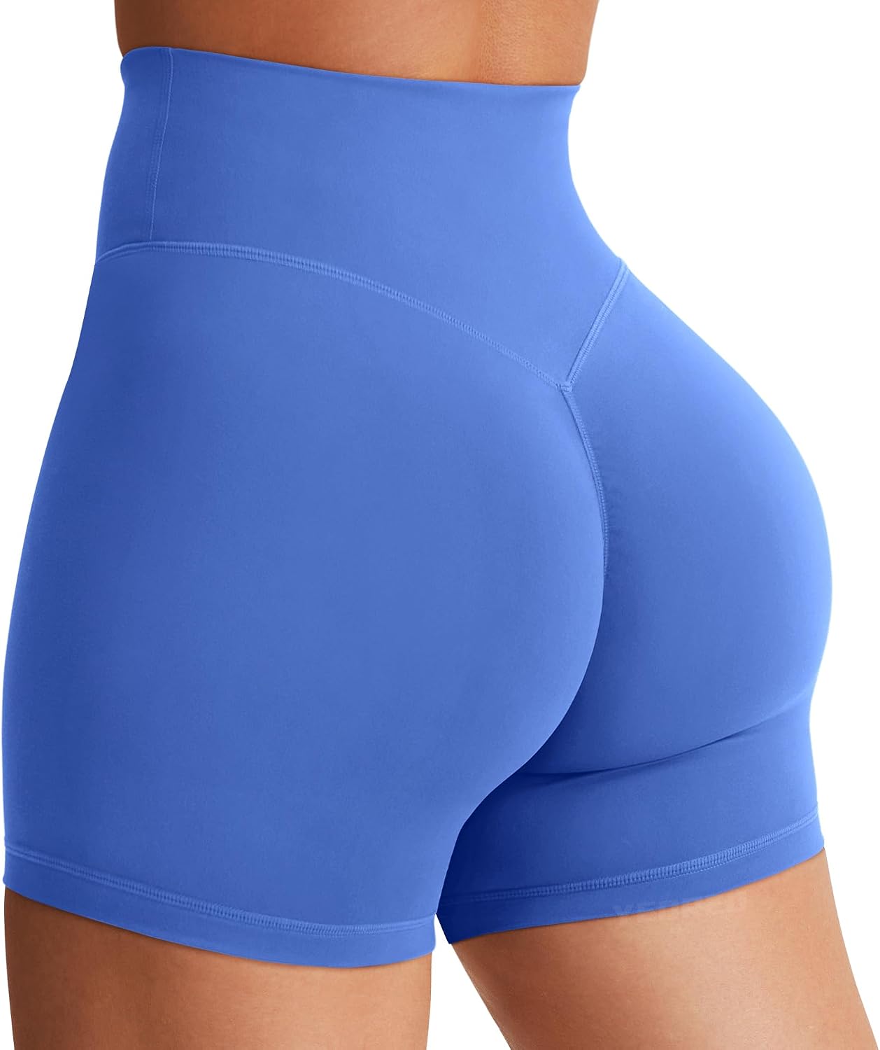 YEOREO SoftHue Women's Biker Shorts Workout Hidden Scrunch Gym Shorts