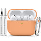 Ljusmicker for AirPods 4 Case 2024 with Cleaner Kit,Milk Tea