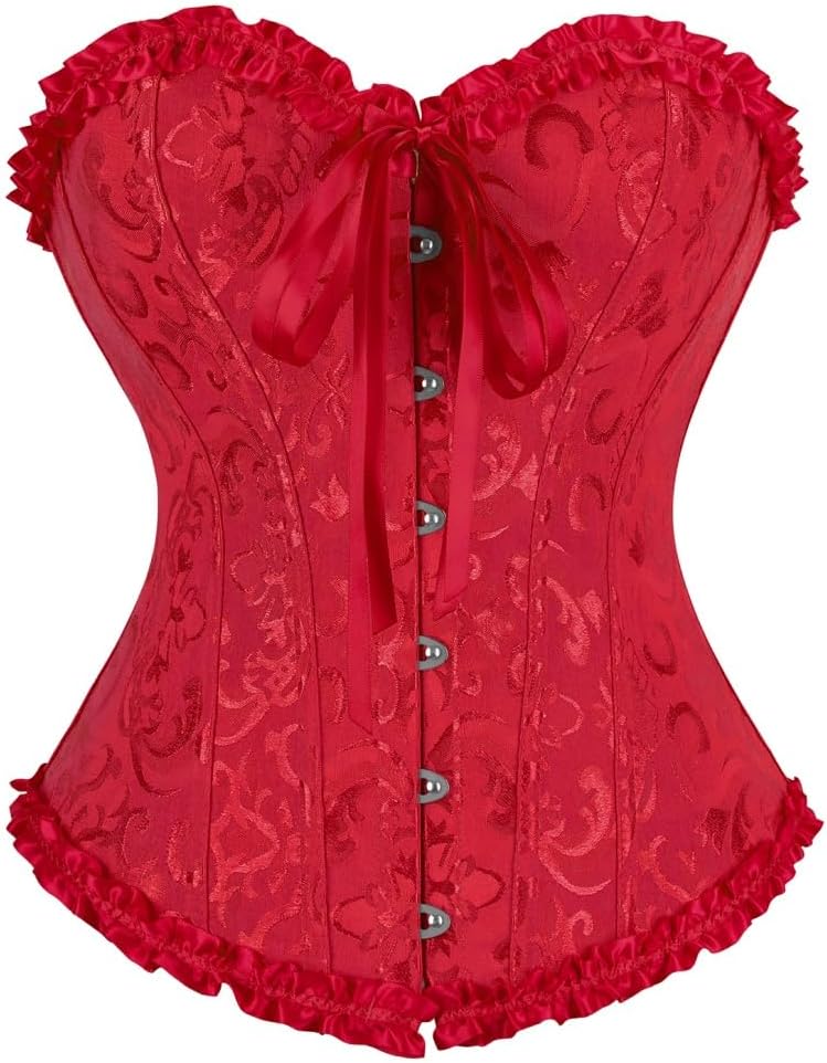frawirshau Women's Overbust Costume Corset Renaissance Victorian