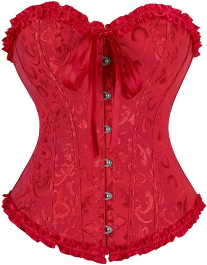 frawirshau Women's Overbust Costume Corset Renaissance Victorian