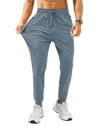 Mens Sweatpants with Zipper Pockets Lightweight Athletic Joggers for Workout Running Gym Track Casual Wear