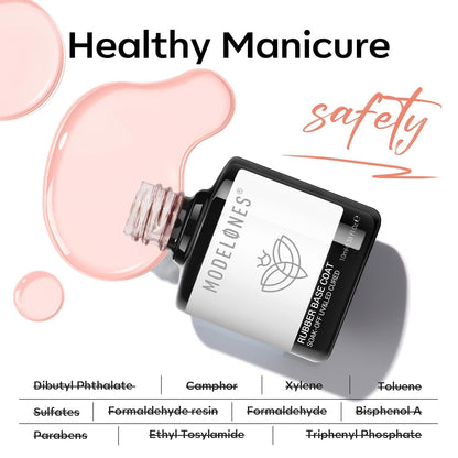 modelones Gel Top Base Coat Set 15ml 2026 Upgrade No Wipe Super Shine