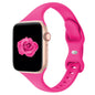 Thin Slim Band Compatible with Apple Watch 38mm 40mm 41mm 42mm 44mm 45mm 46mm 49mm, Replacement Silicone Sport Strap for iWatch Series 11/10/9/8/7/6/5/4/3/2/1 Ultra SE Women Men, Light Blush