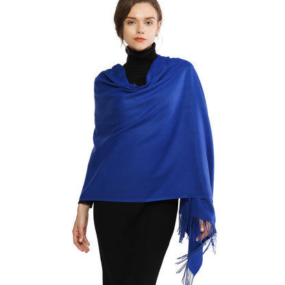 RIIQIICHY Women's Fringe Shawl Wrap Pashmina Scarf for Wedding Evening