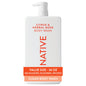 Native Clean Body Wash, Gentle & pH-balanced for Sensitive Skin, 24-Hr Freshness for Women & Men, Vegan & Cruelty-Free, Free of Sulfates, Parabens & Phthalates, Sandalwood & Shea Butter, 36 oz