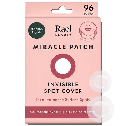 Rael Miracle Invisible Spot Cover Hydrocolloid Acne Pimple Patches (96 Ct)