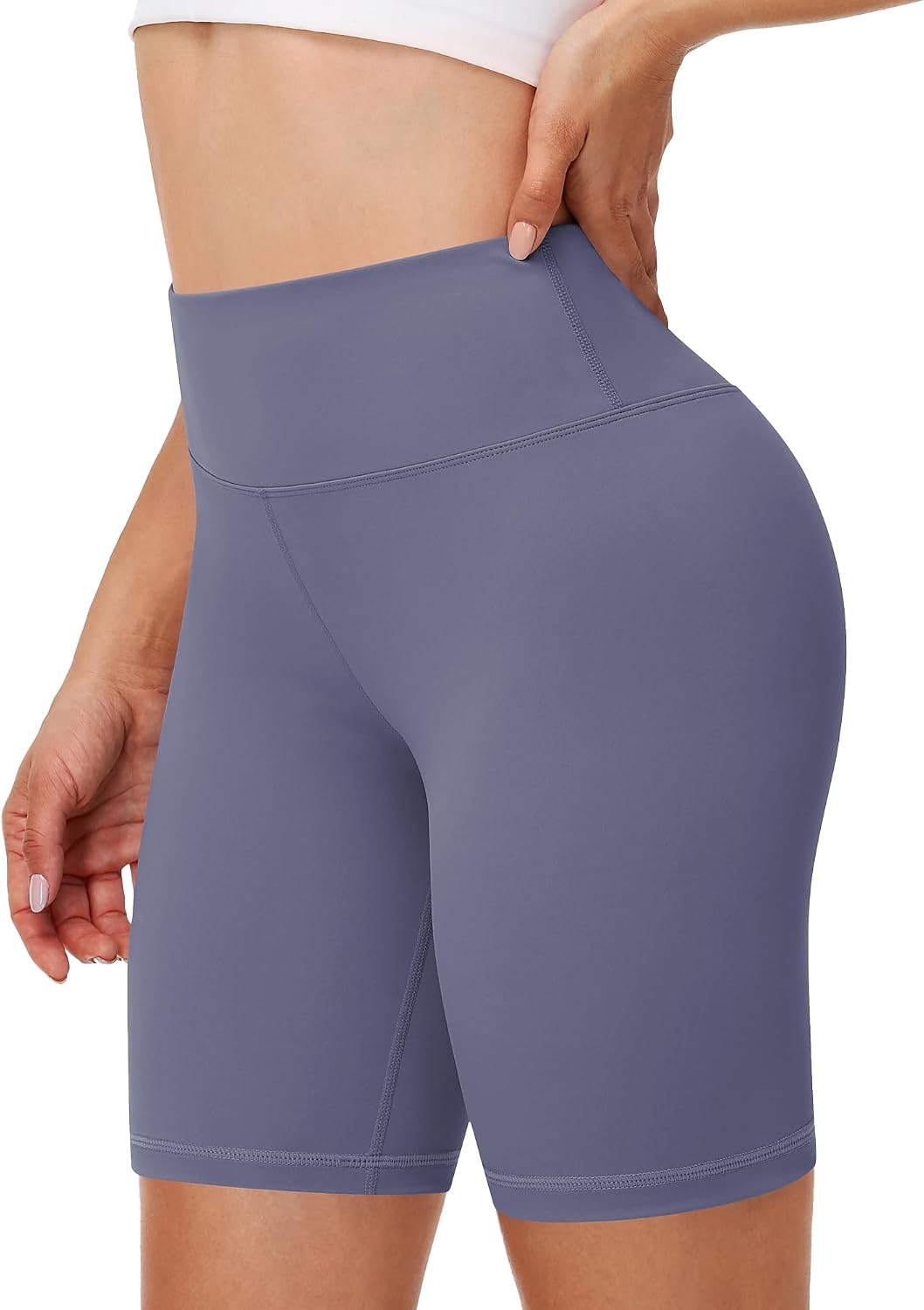 Runhit Women's Workout Biker Shorts - 3"/5"/8" High Waisted Tummy Control Spandex Booty Shorts for Volleyball Gym Yoga Dance