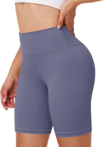 Runhit Women's Workout Biker Shorts - 3"/5"/8" High Waisted Tummy Control Spandex Booty Shorts for Volleyball Gym Yoga Dance