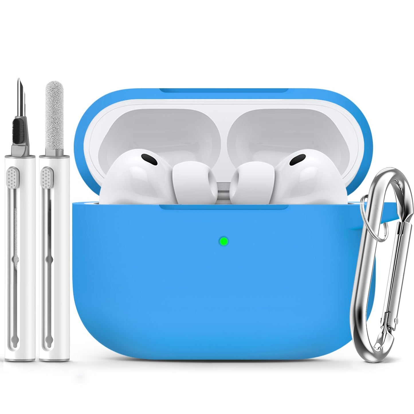 Ljusmicker for AirPods 4 Case 2024 with Cleaner Kit,Milk Tea
