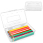 Clear Plastic Hard Pencil box Case with Personalized Sticker for Girl Boy