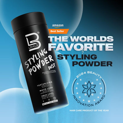 L3 Level 3 Hair Texture Powder for Men, Volume, Natural Look, 30 g
