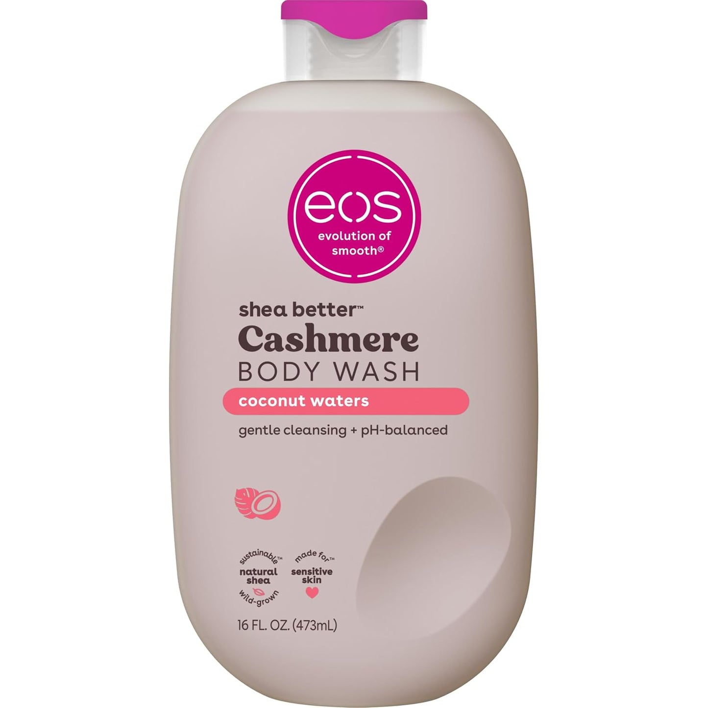 eos Cashmere Body Wash- Vanilla, Creamy Gel with Shea Butter, 16 fl oz