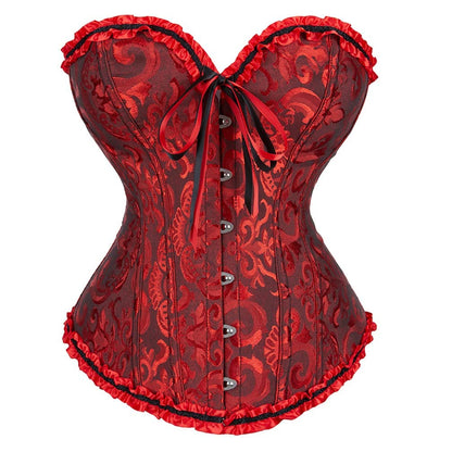SZIVYSHI 14-Bone Overbust Corset Top