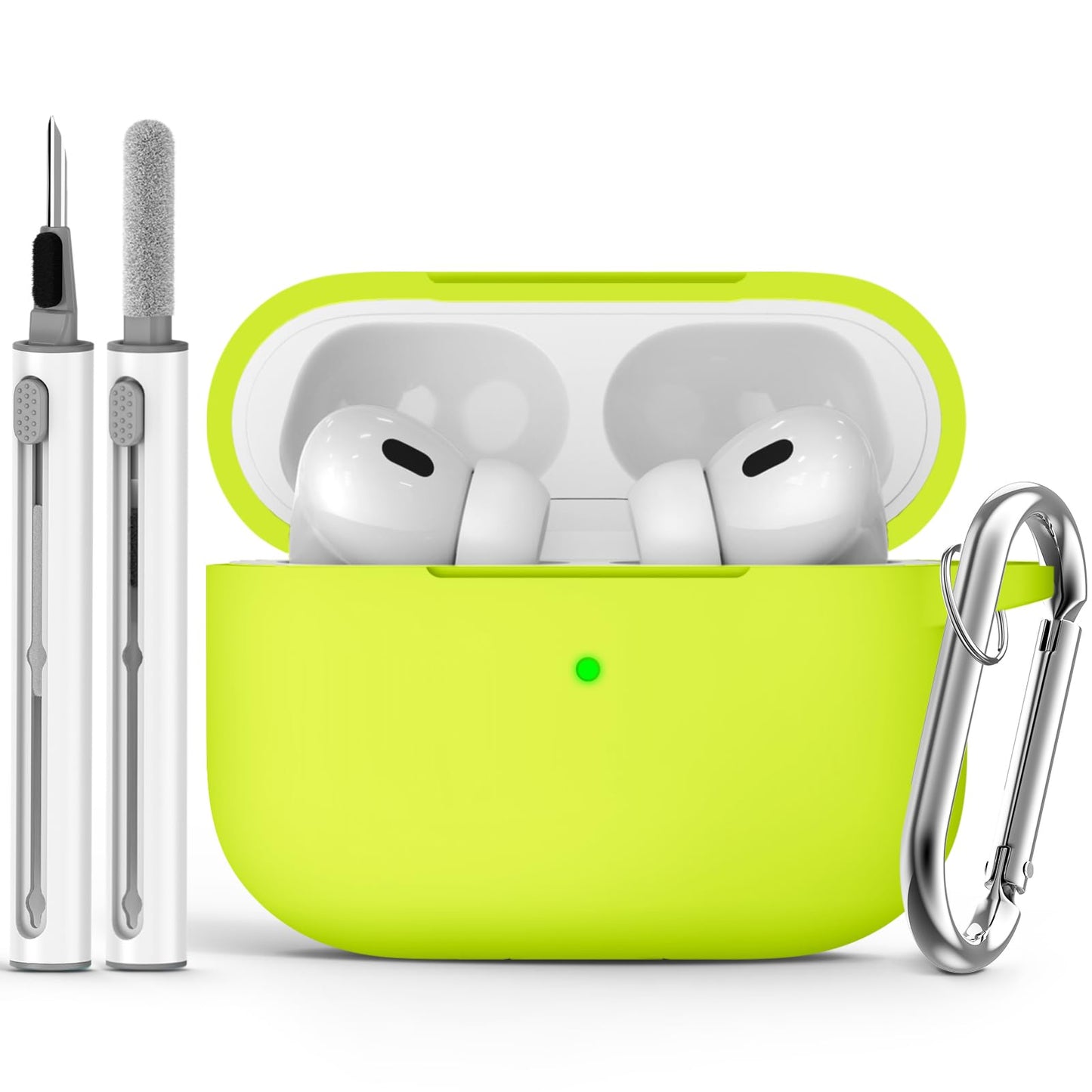 Ljusmicker for AirPods 4 Case 2024 with Cleaner Kit,Milk Tea
