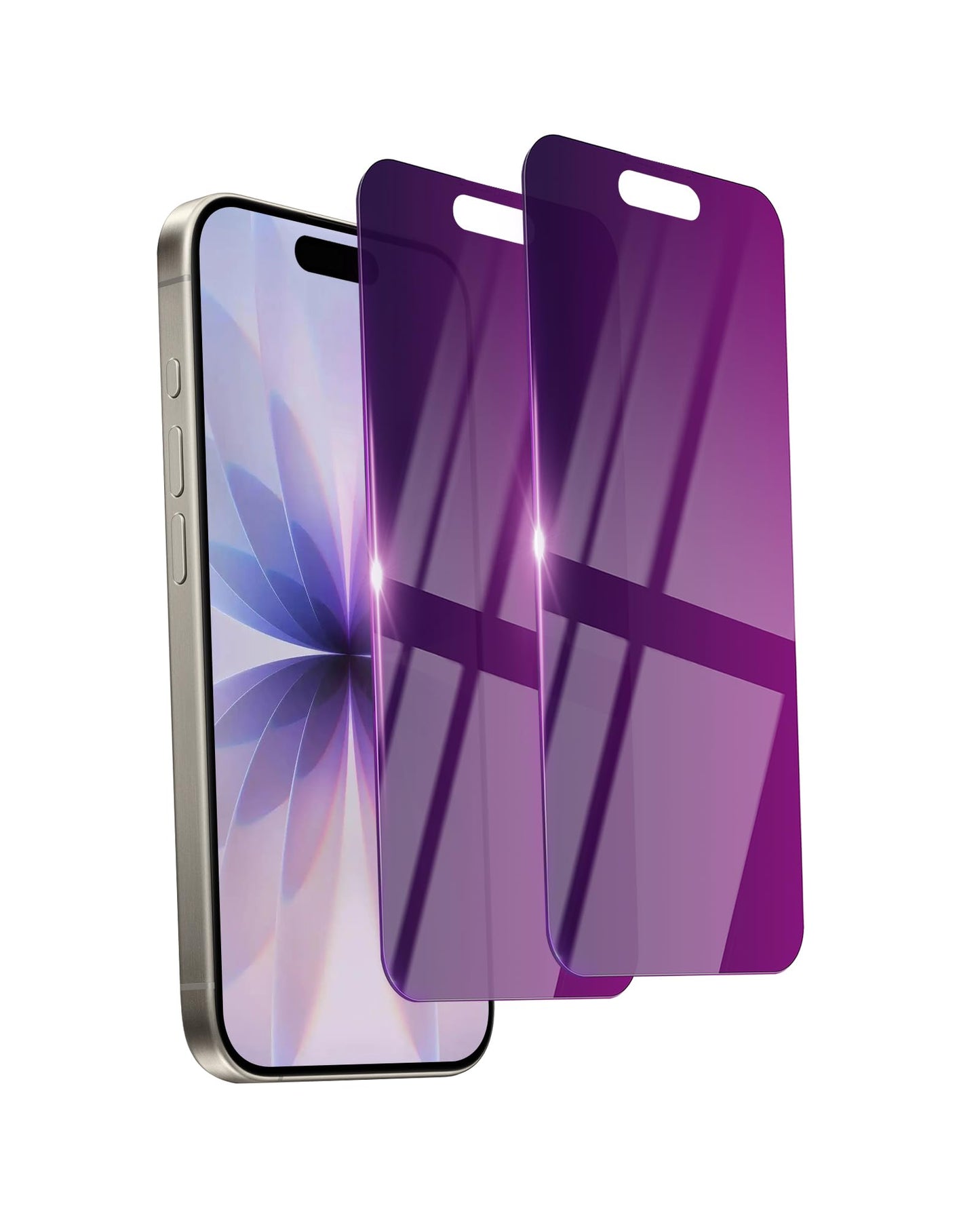 2 Pack Privacy Screen Protector for iPhone 17 Pro Max Tempered Glass 6.9'' Private Saver Anti-Spy Eye Protection Anti-Scratch Full Coverage No Bubble