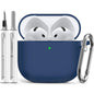 Ljusmicker for AirPods 4 Case 2024 with Cleaner Kit,Milk Tea