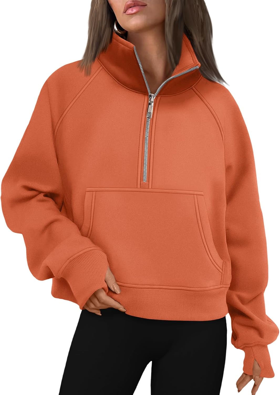 AUTOMET Womens Sweatshirts Half Zip Fleece Pullover Fall Outfits