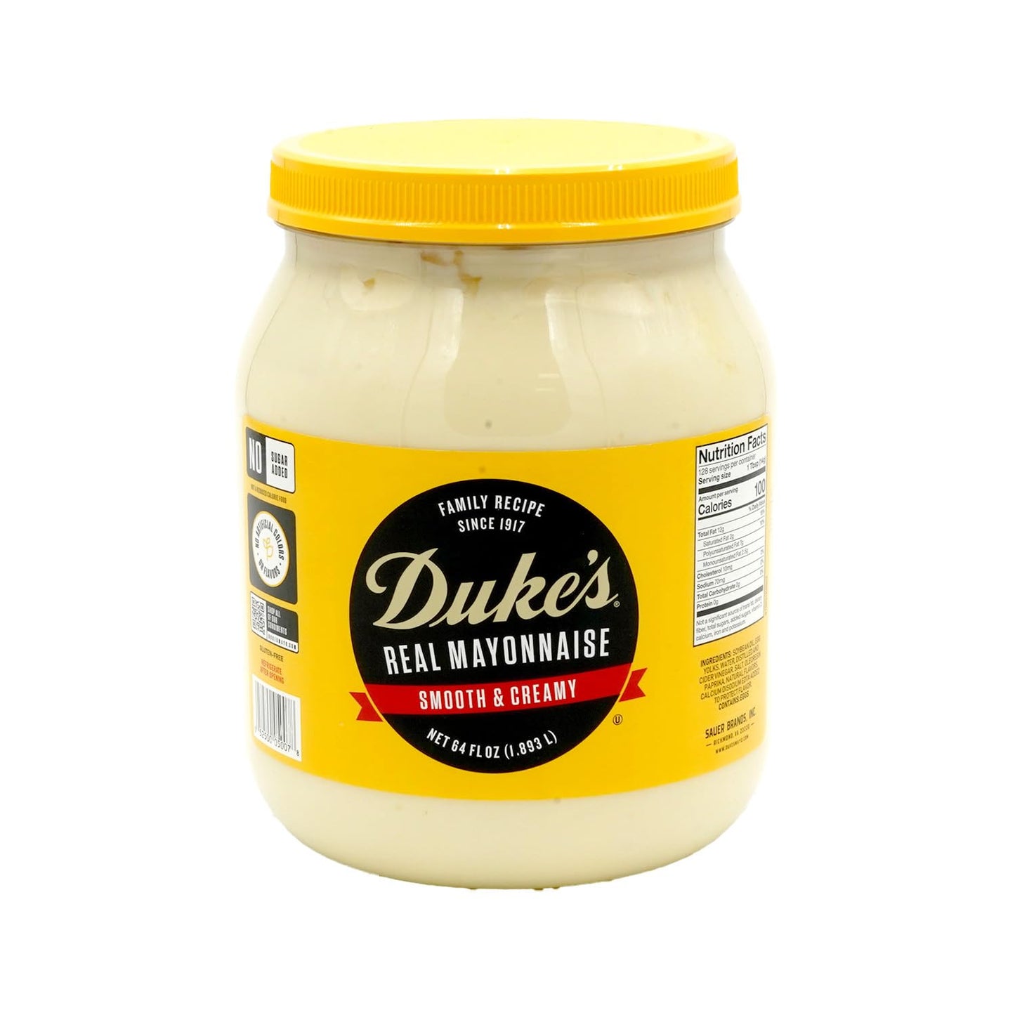 Duke’s Real Mayonnaise Jar – Original Smooth & Creamy Taste, 48 Ounce (Pack of 1)