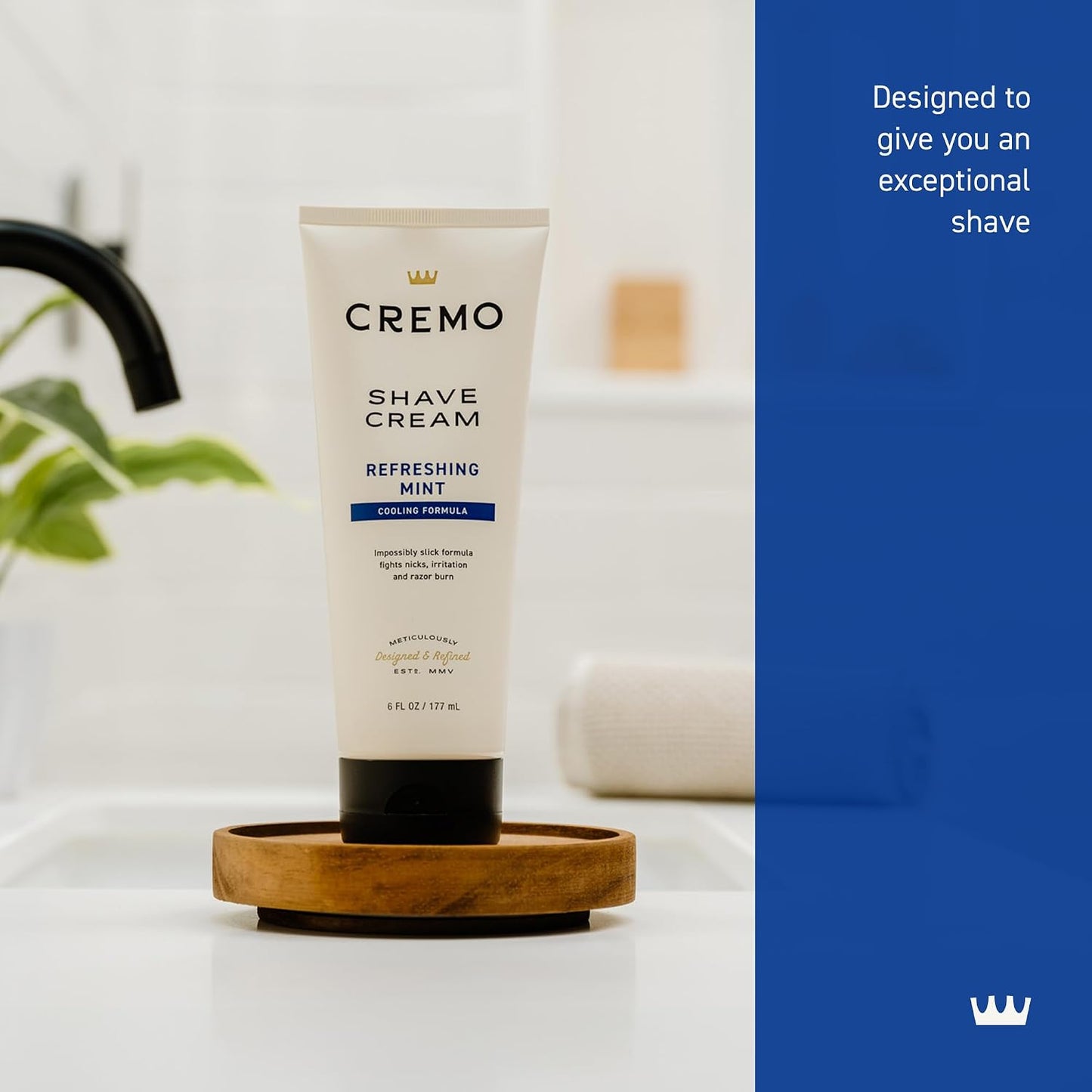 Cremo Shaving Cream for Men, Cooling, 6 Fl Oz