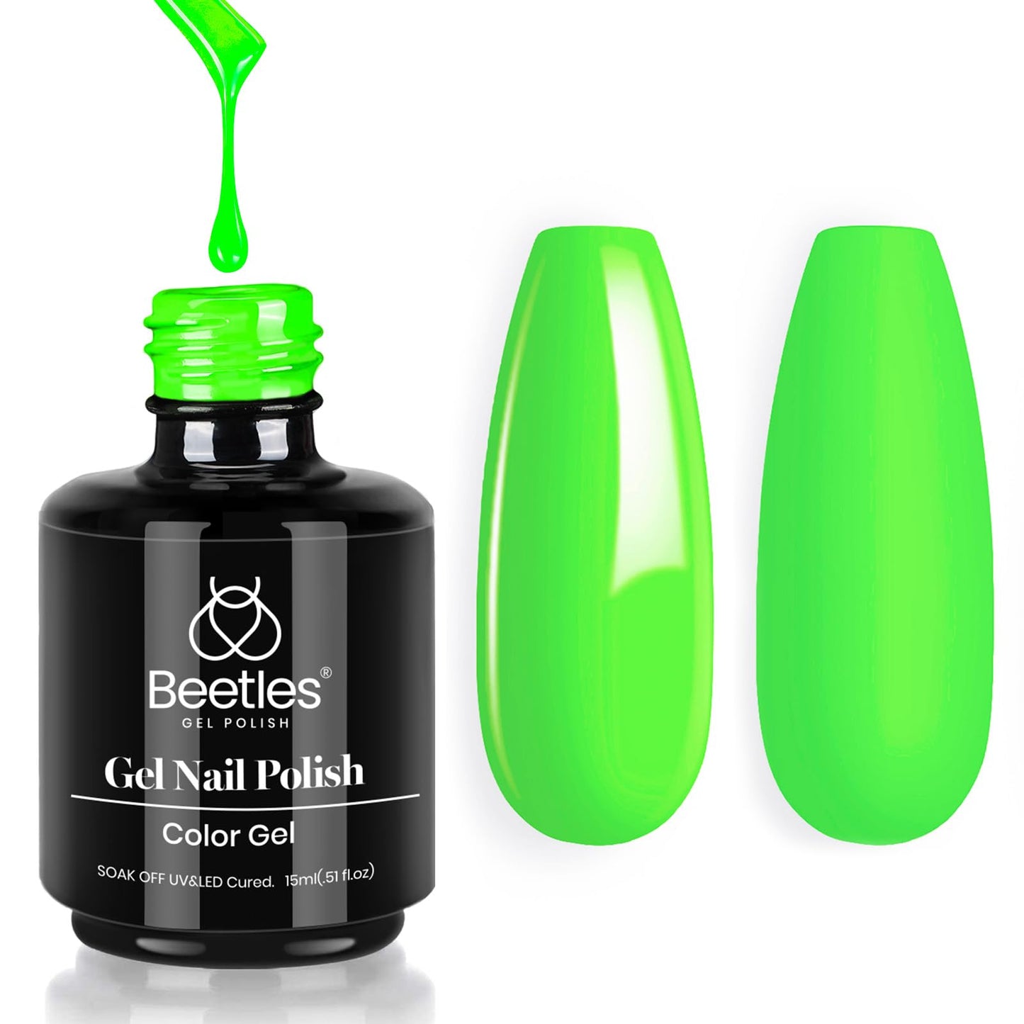 Beetles Purple Gel Nail Polish, 1 Pcs 15ml Purple Gel Polish
