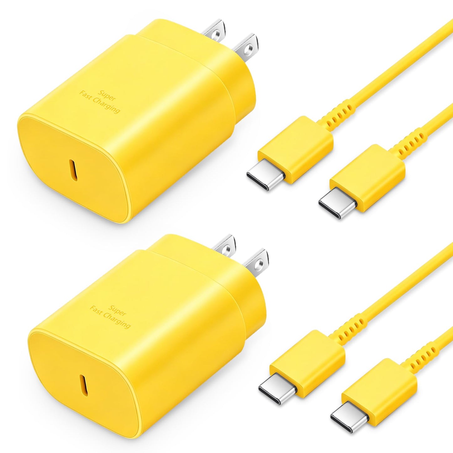 GUUSMART Type C Charger 2-Pack 25W Long 6ft USB C Charger Cable