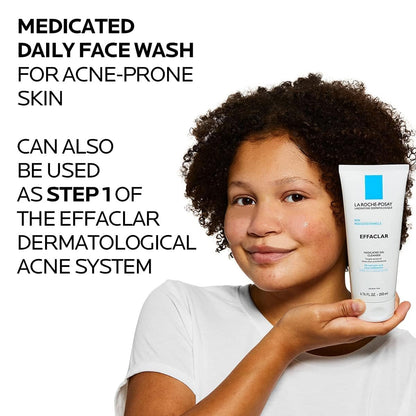 La Roche-Posay Effaclar Medicated Acne Face Wash with 2% Salicylic Acid