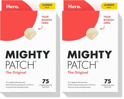 Mighty Patch Hero Cosmetics Original Nighttime Acne Pimple Patches, 36 Ct
