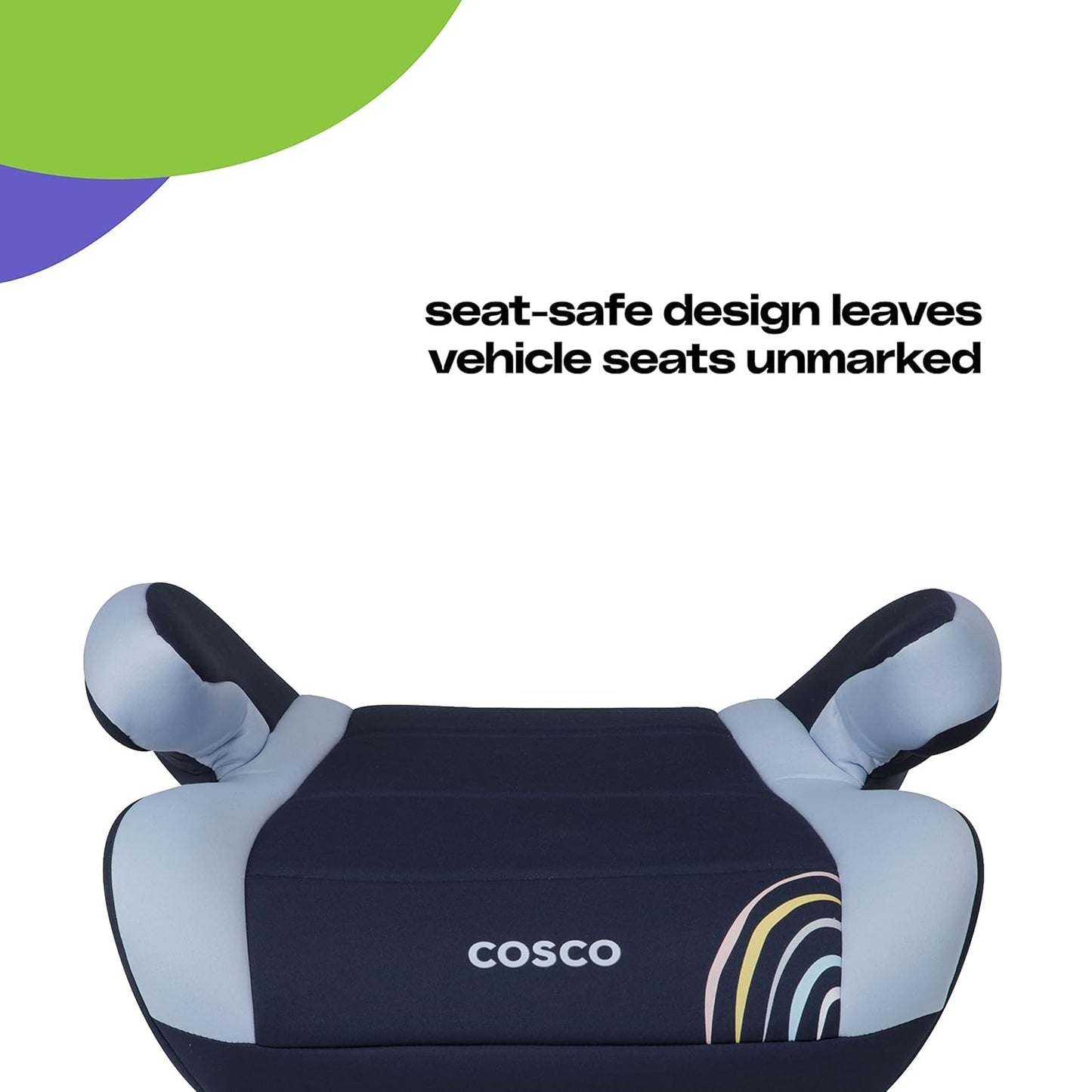 Cosco Topside Backless Booster Car Seat, Lightweight Booster Seats for Cars 40-100 lbs, Backless Booster Seat for Car, Leo
