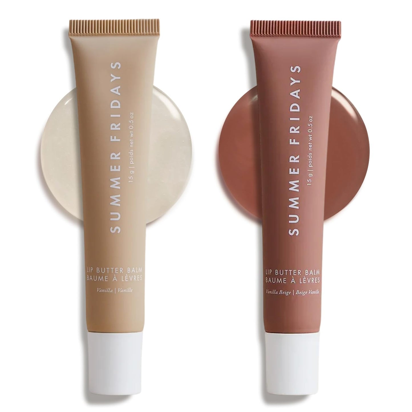 Summer Fridays Lip Butter Balm - Moisturizing Lip Gloss for Instant Shine + Sheer Color - With Nourishing Shea Butter - Everyday Makeup + Skin Care Summer Essentials - Vegan - Pink Sugar (.5 Oz)
