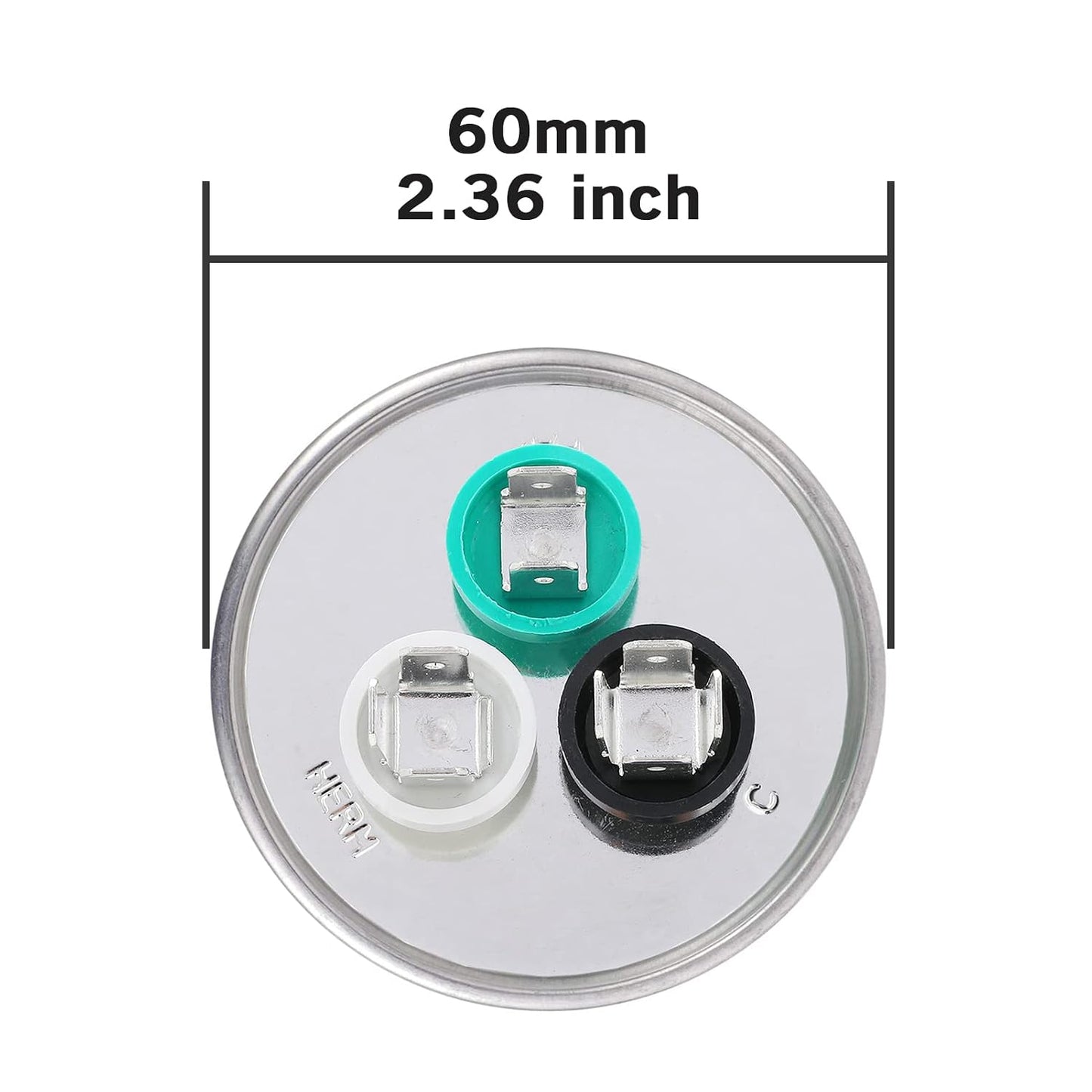 VEXUNGA 5uF 370/440VAC 50/60Hz CBB65 CBB65A Oval Run Start Capacitor 5 MFD 370V/440V Air Conditioner Capacitors for AC Unit Fan Motor Start or Pool Pump or Air Condenser Straight Cool