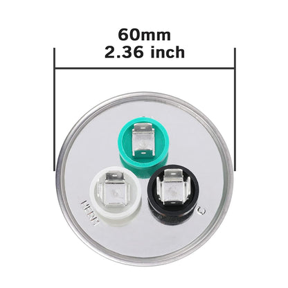 VEXUNGA 5uF 370/440VAC 50/60Hz CBB65 CBB65A Oval Run Start Capacitor 5 MFD 370V/440V Air Conditioner Capacitors for AC Unit Fan Motor Start or Pool Pump or Air Condenser Straight Cool