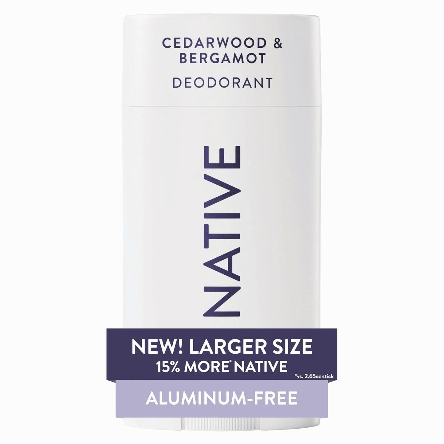 Native Aluminum Free Deodorant, Ocean & Timber, Large Size Stick, 72 Hour Odor Control, for Women & Men, Contains Naturally Derived Ingredients, 3.1 oz