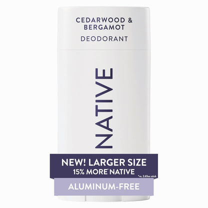 Native Aluminum Free Deodorant, Ocean & Timber, Large Size Stick, 72 Hour Odor Control, for Women & Men, Contains Naturally Derived Ingredients, 3.1 oz