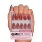 Glamnetic Press On Nails - Short Almond, Glossy Fake Nails 24 Pc Full Kit