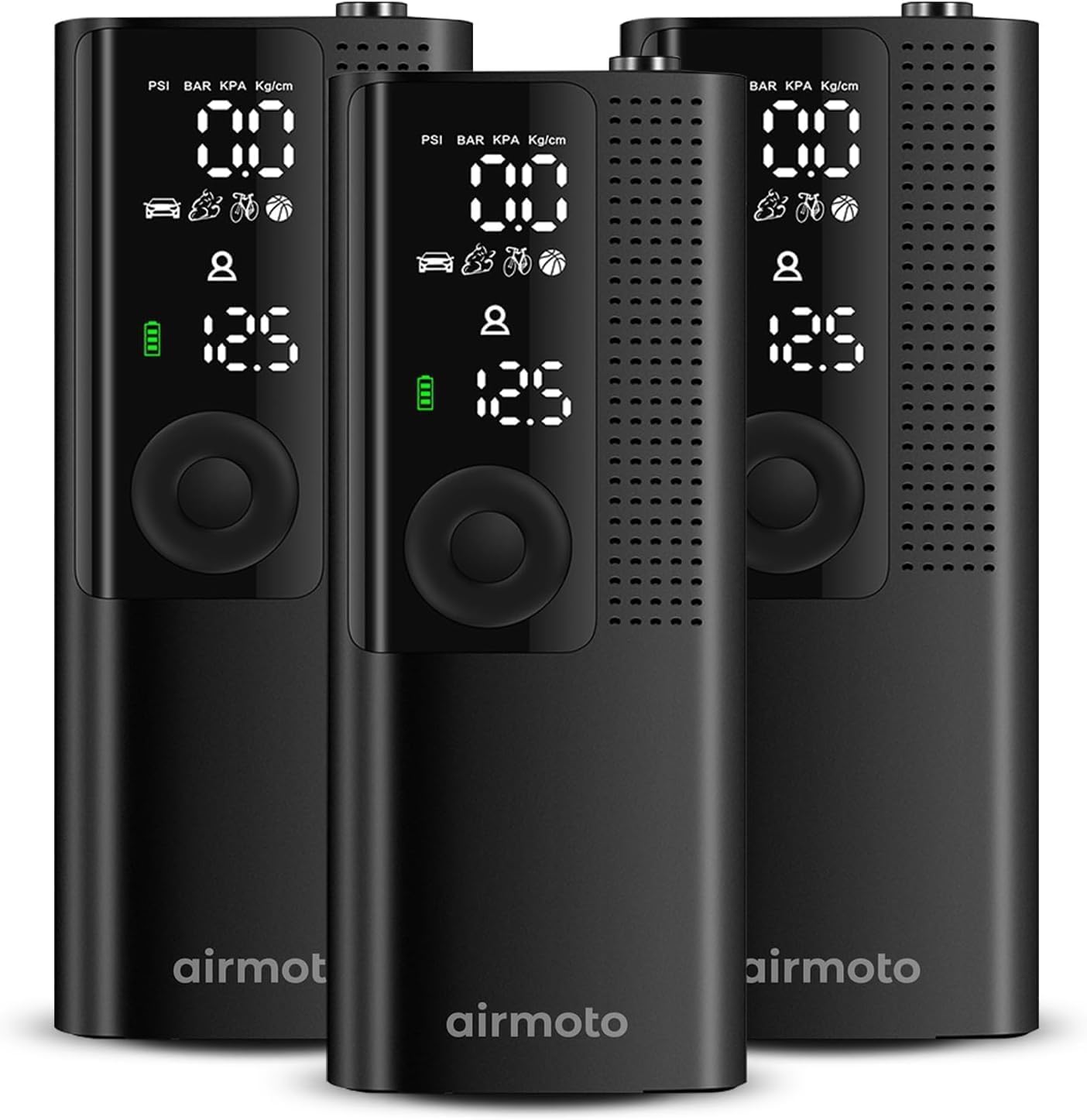 Airmoto Tire Inflator Portable Air Compressor for Cars, Bikes and Bicycles