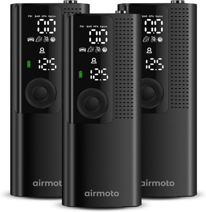 Airmoto Tire Inflator Portable Air Compressor for Cars, Bikes and Bicycles