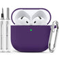 Ljusmicker for AirPods 4 Case 2024 with Cleaner Kit,Milk Tea