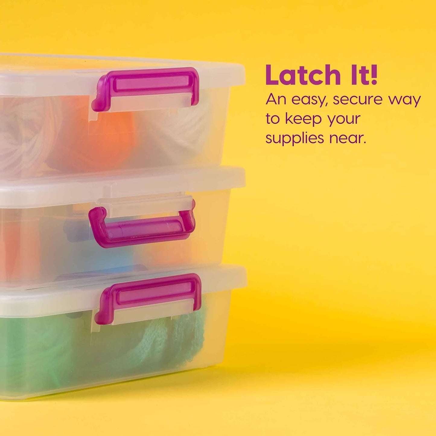 IRIS USA Storage Bins with Lids |Made in USA| 5 Qt - (6-Pack) - Clear