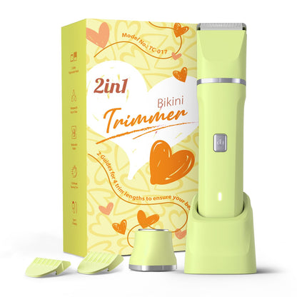 Risina 2-in-1 Bikini Trimmer for Women, Women's Electric Razor, Face Shaver