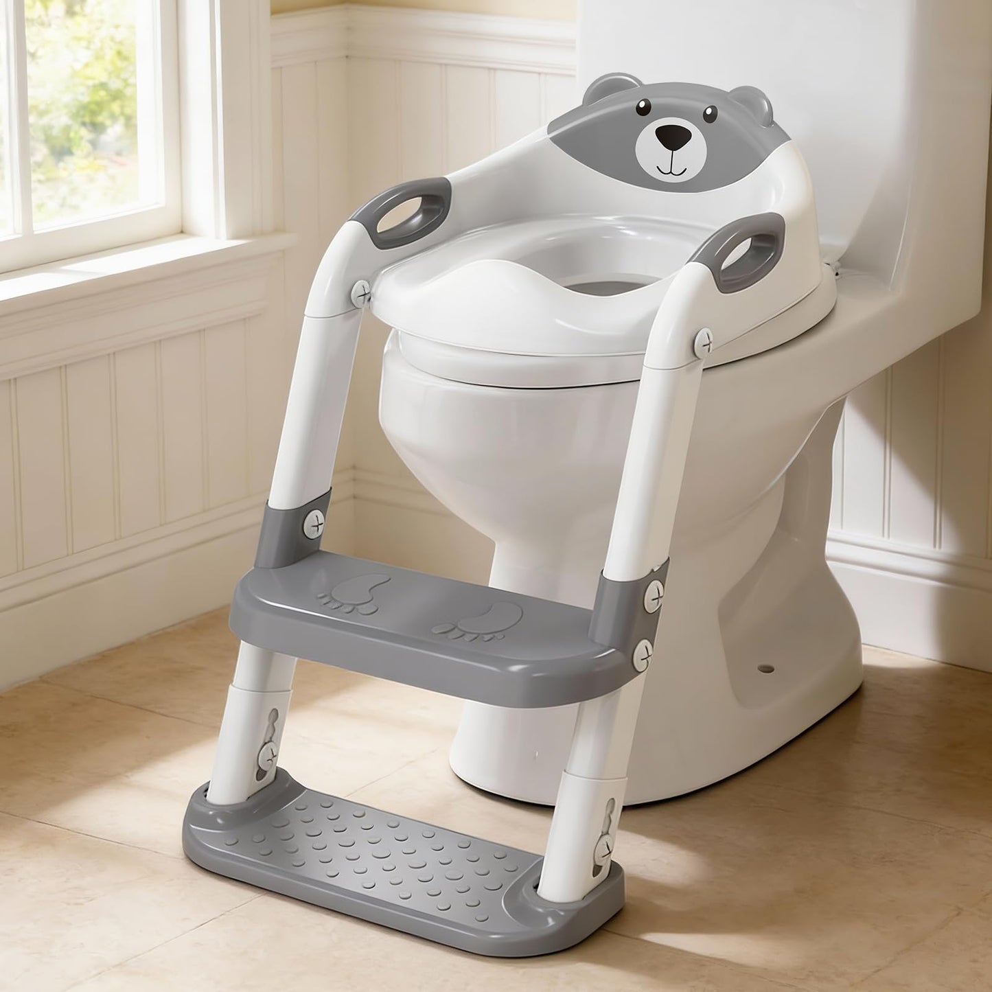 Potty Training Toilet for Toddlers, 2-in-1 Potty Training seat, Anti-Slip