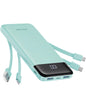 charmast Power Bank Portable Charger with Reinforced Built-in 4 Cables