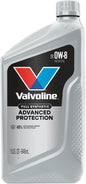 Valvoline Advanced Full Synthetic SAE 0W-20 Motor Oil 5 QT